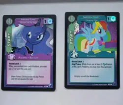 My Little Pony CCG Canterlot Nights Luna & Rainbow Dash Theme Deck 2 Foil Cards - Image 2