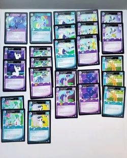 My Little Pony CCG Canterlot Nights Luna & Rainbow Dash Theme Deck 2 Foil Cards - Image 3