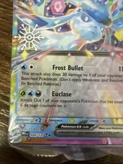 Glaceon EX Prismatic Evolutions Stamped Promo Card 026/131 Surprise Box Sealed - Image 5