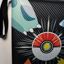 Pokemon Card PVC Binder Holder W/50 New Pocket Pages Pikachu Charmander Squirtle - Image 2