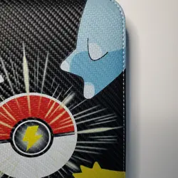 Pokemon Card PVC Binder Holder W/50 New Pocket Pages Pikachu Charmander Squirtle - Image 3