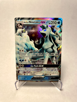 Alolan Ninetales GX 22/145 Guardians Rising NM Ultra Rare Pokemon Card TCG [NM] - Image 1