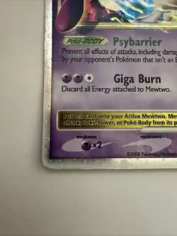 Pokemon TCG Mewtwo LV.X Black Star Promo DP28 Holo Card - Image 5