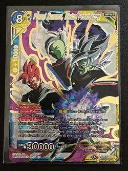 Dragon Ball Super Card Game Fused Zamasu Divine Providence SPR Foil Card BT7-123 - Image 1