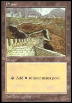1x Plains - APAC Set 3 (Guay) Heavy Play MTG Magic - Kid Icarus - - Image 1