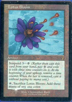 2020 Magic the Gathering Lotus Bloom Artifact Foil Near Mint - Image 1