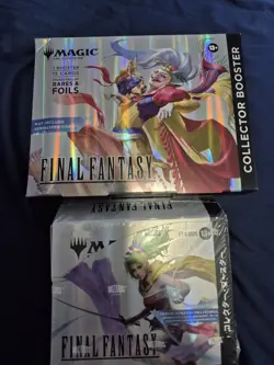 Mtg Final Fantasy Collector Booster Box And one English Omega Pack - Image 3