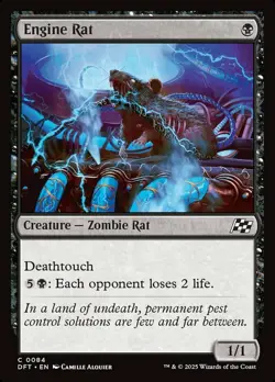 Engine Rat - Aetherdrift #0084 MTG Magic The Gathering - Image 1