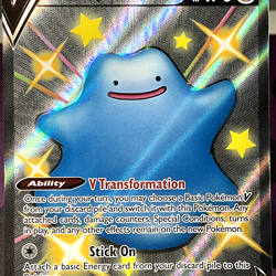 MINT Ditto V - SV118/SV122 Shining Fates FULL ART SHINY Pokemon card - Image 2