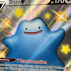 MINT Ditto V - SV118/SV122 Shining Fates FULL ART SHINY Pokemon card - Image 4