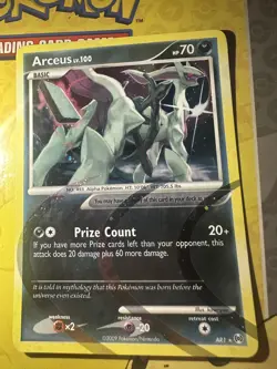 Arceus AR1 Platinum Arceus Holo Rare Pokemon Card LP - Image 1
