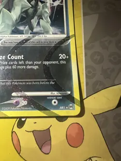 Arceus AR1 Platinum Arceus Holo Rare Pokemon Card LP - Image 4