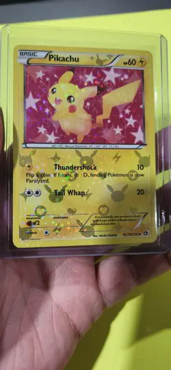 Pokemon Pikachu TCG Holo Card RC7/RC25 Legendary Treasures Radiant Collection - Image 2