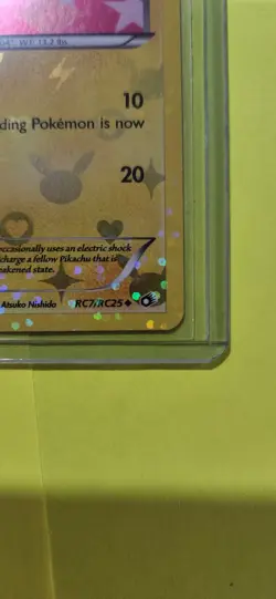 Pokemon Pikachu TCG Holo Card RC7/RC25 Legendary Treasures Radiant Collection - Image 4