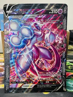 Pokemon Mewtwo V-Union SWSH159-162 Sword Shield JUMBO/OVERSIZED Black Star Promo - Image 1