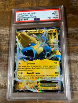 POKEMON 2014 XY Phantom Forces MANECTRIC #23 PSA 9 Mint RARE - Image 1
