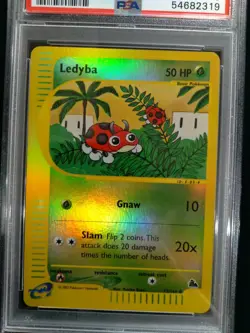 2003 Pokemon Skyridge LEDYBA #73 Rev.Foil MINT Graded PSA 9 - Image 2