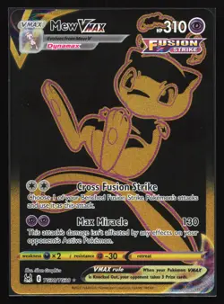 Pokemon Mew VMAX TG30 Lost Origin Gold Secret Rare Full Art Holo NM - Image 1