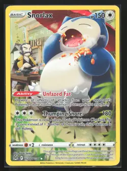 Pokemon Snorlax TG10 Lost Origin Trainer Gallery Ultra Rare Holo NM - Image 1