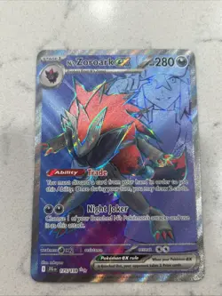 N's Zoroark EX 175/159 Full Art NM/M Journey Together Pokemon Card - Image 1