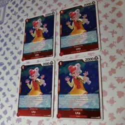 OP09-002 Uta One Piece Card Game x4 Playset EMPERORS IN THE NEW WORLD RED TCG - Image 2