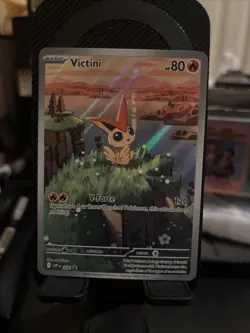 Victini Pokemon Trading Card V-Force 120 HP Holo Rare - Image 1