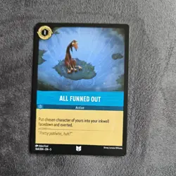 164/204 ALL FUNNED OUT SHIMMERING SKIES UNCOMMON DISNEY LORCANA CARD - Image 1