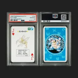 PSA 10 Scyther Jack of Hearts Blue Deck Poker Playing Card Pokemon POP 2 - Image 3