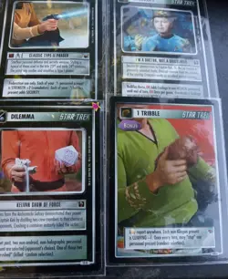 Large Lot Star Trek Black Border CCG 650+ Cards - Image 3