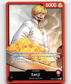 One Piece Card Game Sanji (PRB01-001) - Premium Booster -The Best- - Image 1