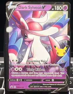 Dark Sylveon v SWSH134 SWSH: Sword & Shield Promo Cards Holo - Image 1