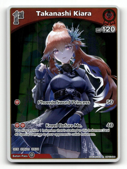 hololive OFFICIAL CARD GAME Takanashi Kiara (R) hBP01-066 - Blooming Radiance - Image 1
