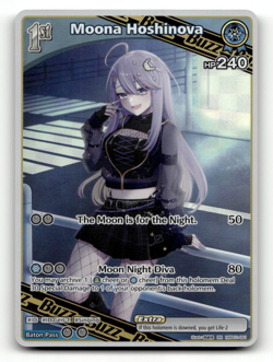 hololive OFFICIAL CARD GAME Moona Hoshinova (RR) hBP01-091 - Blooming Radiance - Image 1