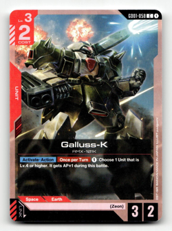Gundam Card Game Galluss-K GD01-058 - Newtype Rising - Image 1