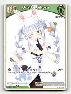 hololive OFFICIAL CARD GAME Usada Pekora (C) hBP01-038 - Blooming Radiance - Image 1