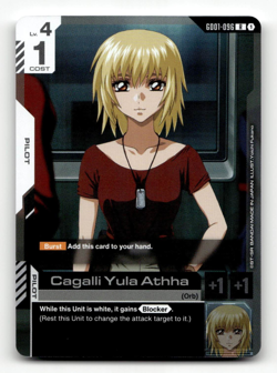 Gundam Card Game Cagalli Yula Athha GD01-096 - Newtype Rising - Image 1
