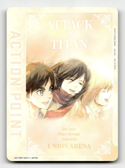 Union Arena Action Point Card (AP05) - UE10BT: Attack on Titan - Image 1