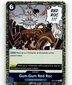 One Piece Card Game Gum-Gum Red Roc - Kingdoms of Intrigue - Image 1