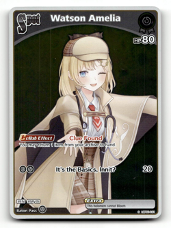 hololive OFFICIAL CARD GAME Watson Amelia (S) hBP01-101 - Blooming Radiance - Image 1