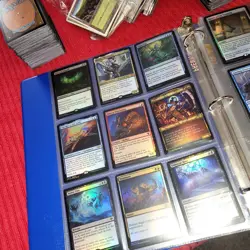 10 Pages of English ALL FOIL Cards Collection in Binder. And 1,000 Bulk MTG Lot - Image 2