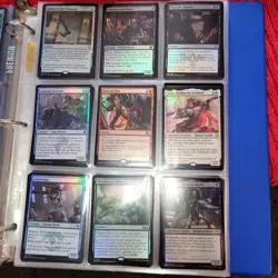 10 Pages of English ALL FOIL Cards Collection in Binder. And 1,000 Bulk MTG Lot - Image 3