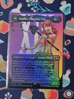 MTG Vanille, Cheerful l'Cie - Foil Borderless Mint Card Final Fantasy - Image 1