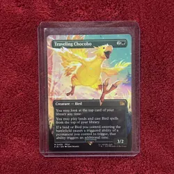 Magic The Gathering Final Fantasy Traveling Chocobo Borderless M 0406 - Image 3