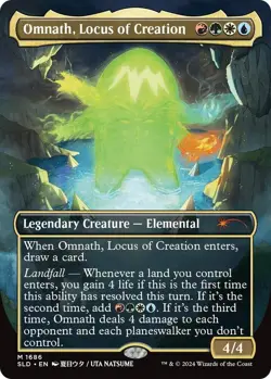 Omnath Locus of Creation - ON HAND Borderless FOIL MTG Secret Lair Li’l Legends - Image 1