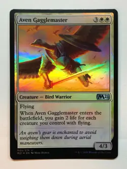 MTG Aven Gagglemaster Core Set 2021 005/274 Foil Uncommon - Image 1