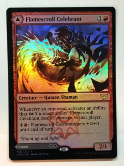 MTG Flamescroll Celebrant Revel in Silence Strixhaven: School of... 150/275 Foil - Image 1