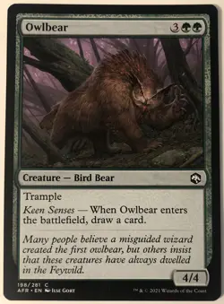 MTG Owlbear Adventures in the Forgotten Realms 198/281 Regular Common - Image 1