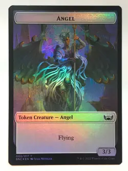 MTG Streets of New Capenna Fish // Angel Double-sided Token Foil NM/M - Image 2
