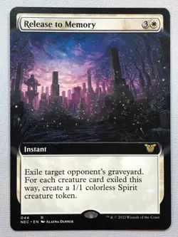 MTG Kamigawa: Neon Dynasty Release to Memory (Extended Art) 44 NM/M - Image 1