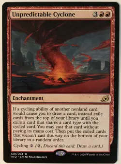 MTG Unpredictable Cyclone Ikoria: Lair of Behemoths 139/274 Regular Rare - Image 1